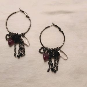 Buckle brand Hoop Earrings with fun & girly charms.